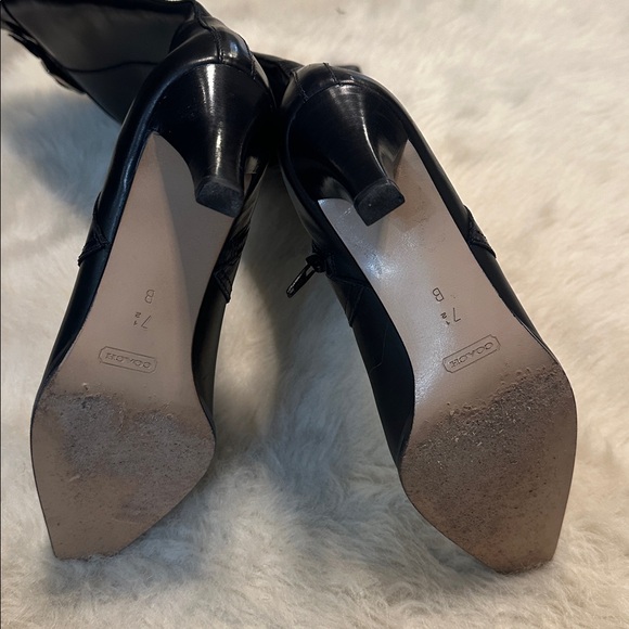 Coach Black Leather Heeled Boots - Picture 5 of 9